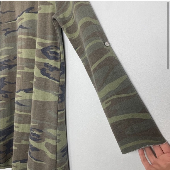 Z Supply Long Sleeve Camo Dress Camouflage Size Small - Picture 5 of 16